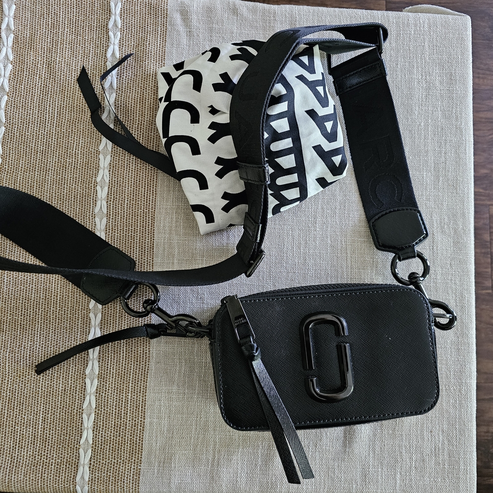 Marc Jacobs Black and White Crossbody Bag